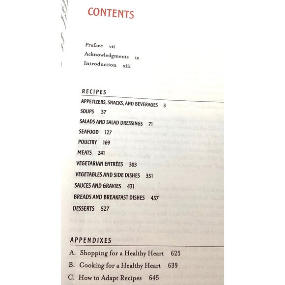 Vintage Book Heart Recipes: The New American Heart Asso.Cookbook-1998-720 Pgs. - Picture 3 of 3